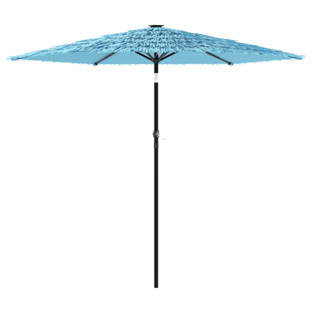 Vrtni suncobran s čeličnom šipkom plavi 223x223x213 cm