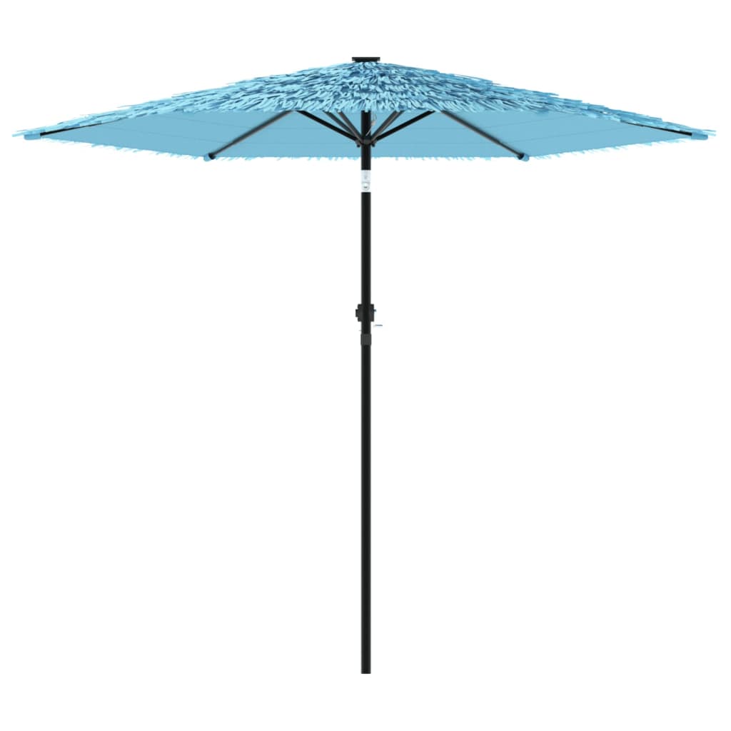 Vrtni suncobran s čeličnom šipkom plavi 223x223x213 cm