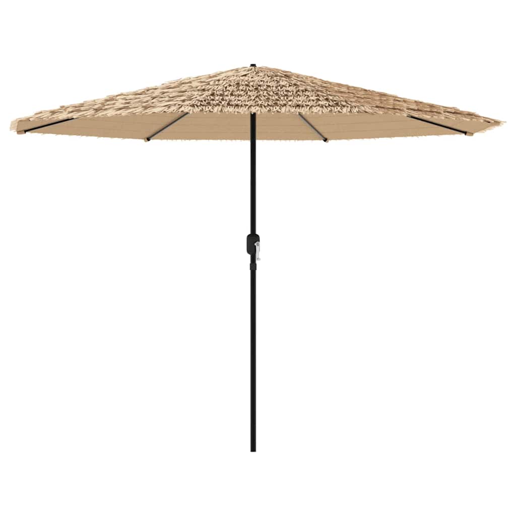 Vrtni suncobran s čeličnom šipkom smeđi 324x324x247 cm