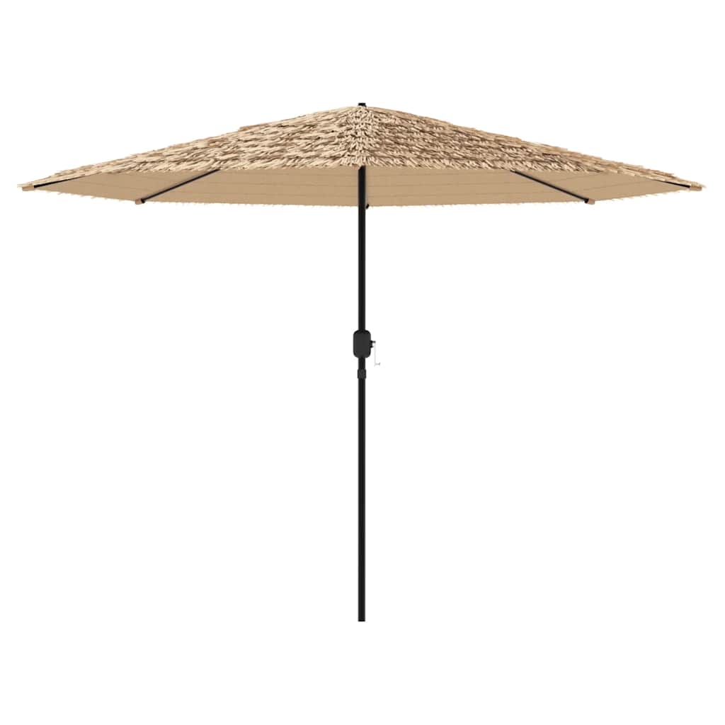 Vrtni suncobran s čeličnom šipkom smeđi 324x324x247 cm