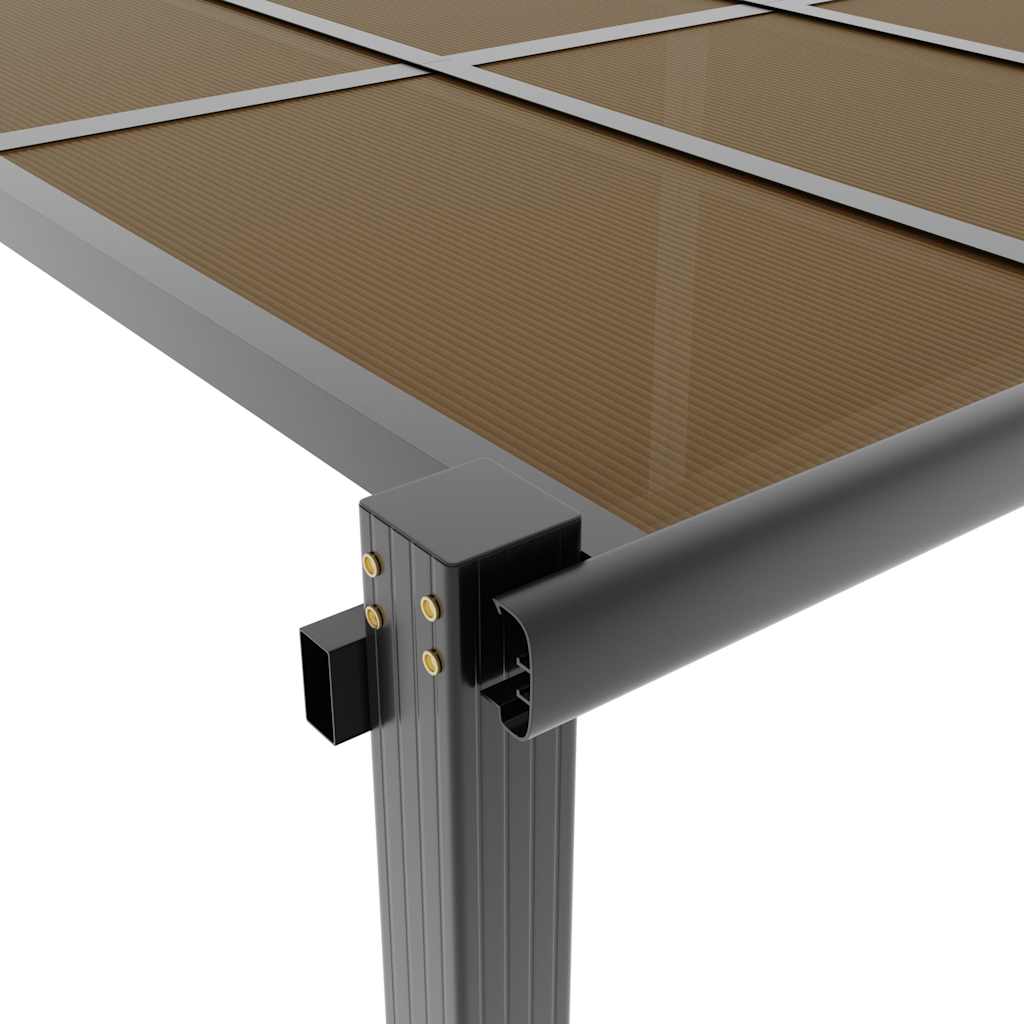 Vrtna sjenica antracit 3x3 m aluminij
