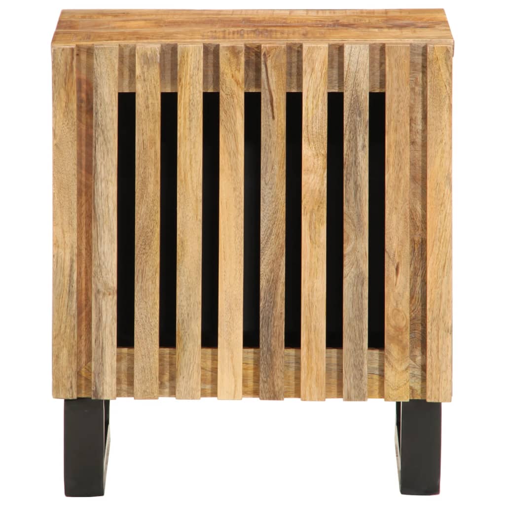 Noćni ormarić 40 x 34 x 46 cm od masivnog grubog drva manga