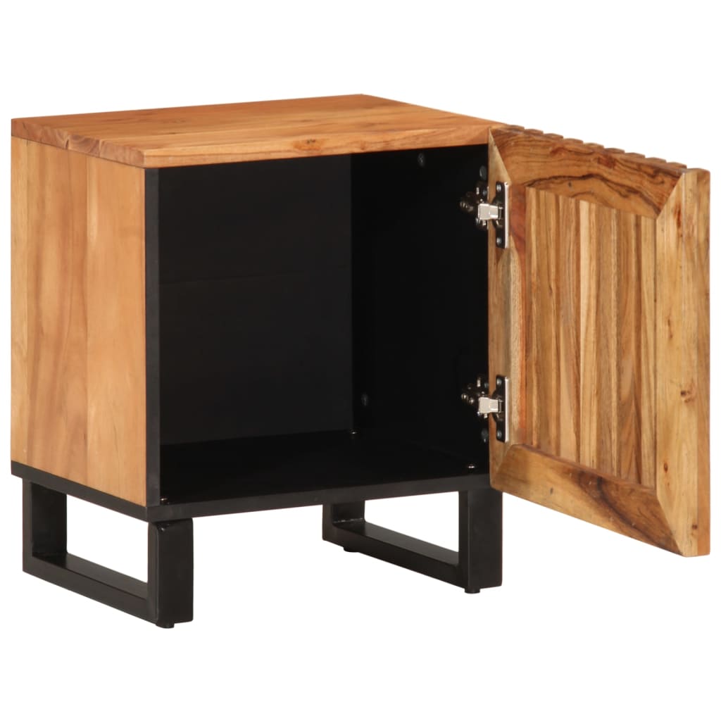 Noćni ormarići 2 kom 40 x 34 x 46 cm masivno bagremovo drvo