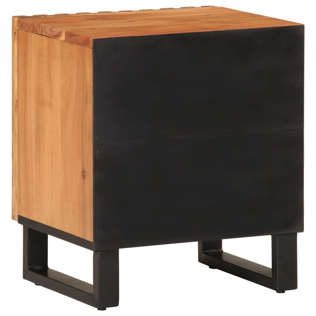 Noćni ormarići 2 kom 40 x 34 x 46 cm masivno bagremovo drvo