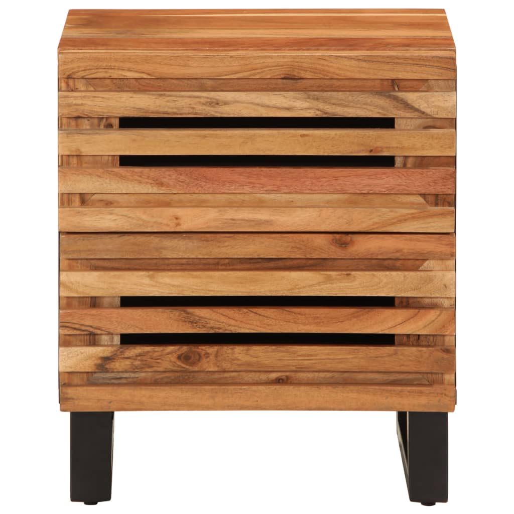 Noćni ormarići 2 kom 40 x 34 x 46 cm masivno bagremovo drvo