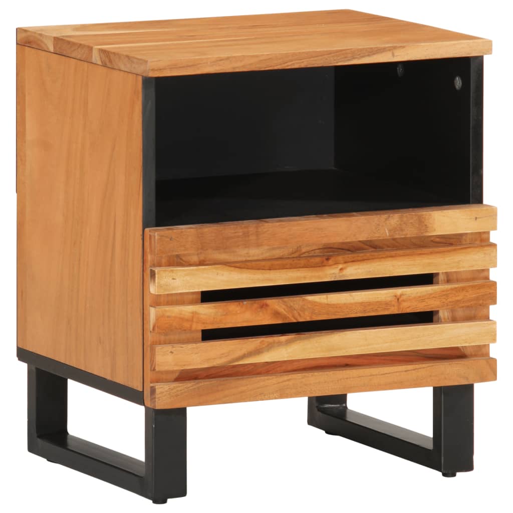 Noćni ormarići 2 kom 40 x 34 x 46 cm masivno bagremovo drvo