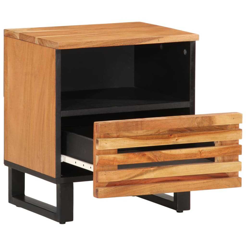 Noćni ormarići 2 kom 40 x 34 x 46 cm masivno bagremovo drvo
