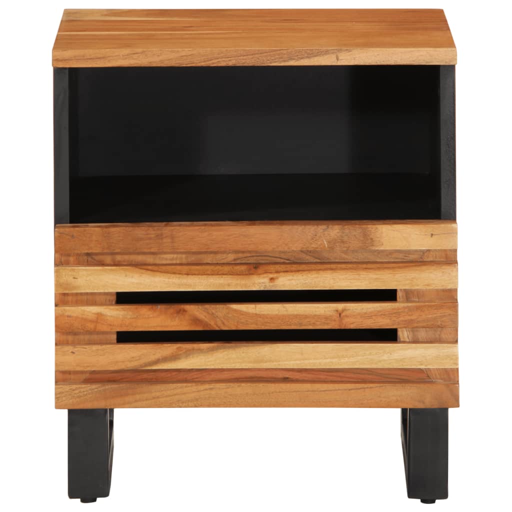 Noćni ormarići 2 kom 40 x 34 x 46 cm masivno bagremovo drvo
