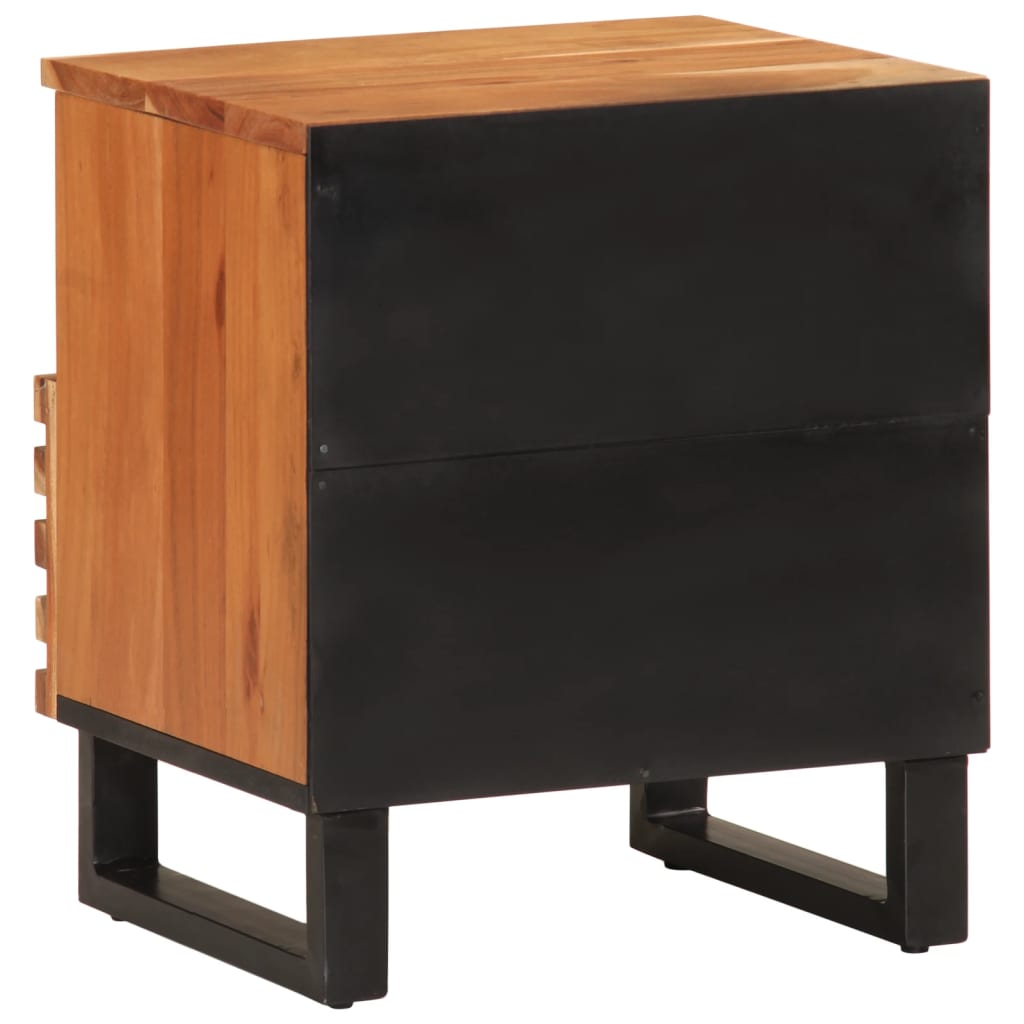 Noćni ormarići 2 kom 40 x 34 x 46 cm masivno bagremovo drvo