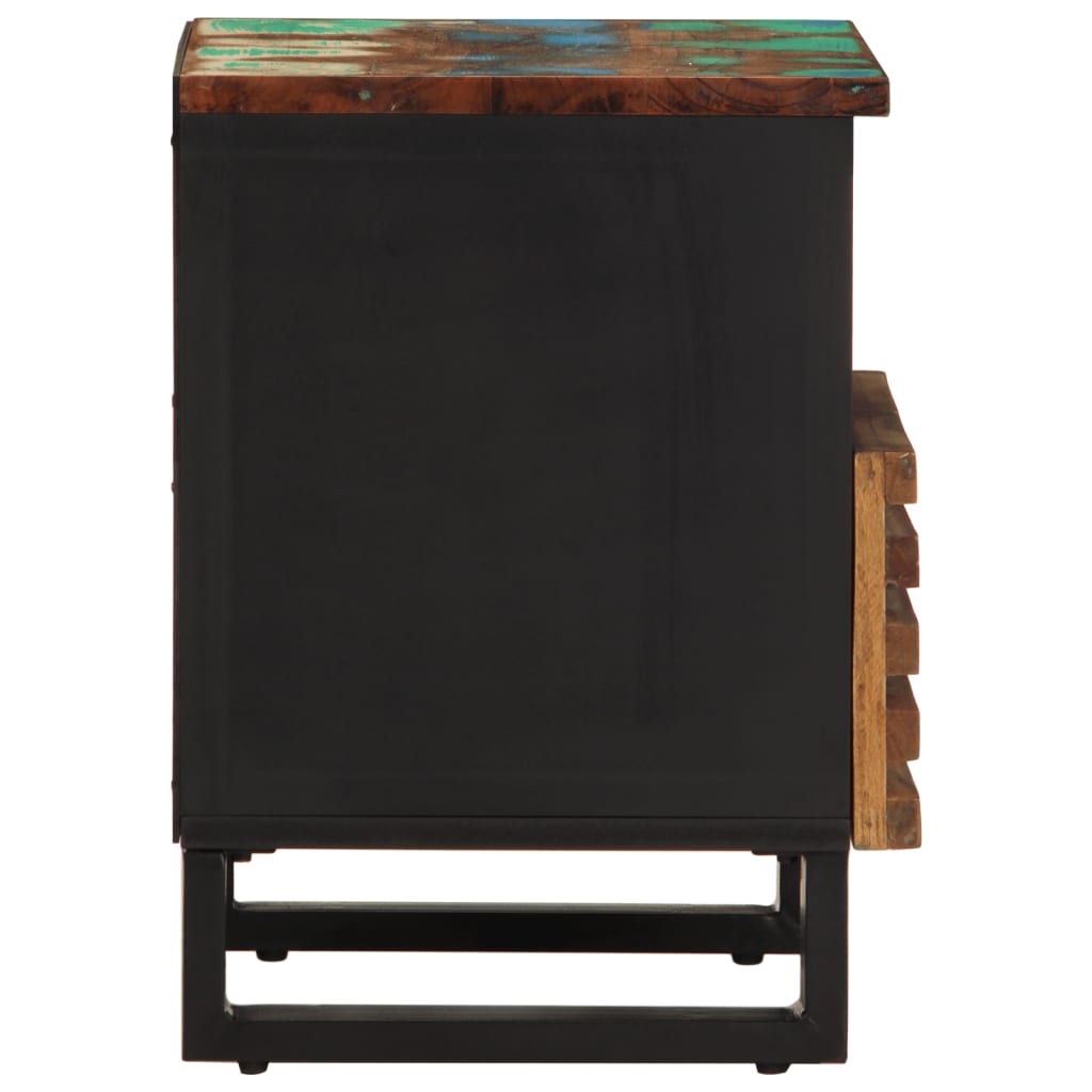 Noćni ormarići 2 kom 40x34x46 cm od masivnog obnovljenog drva