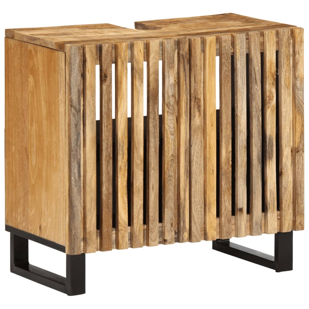Kupaonski ormarić za umivaonik 62x34x58 cm masivno drvo manga