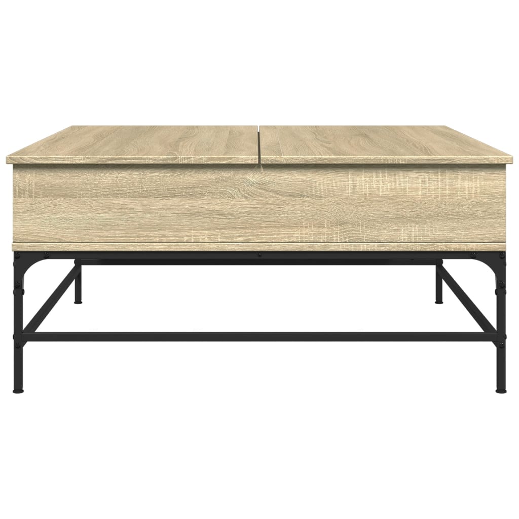 Stolić za kavu boja hrasta sonome 95x95x45 cm od drva i metala