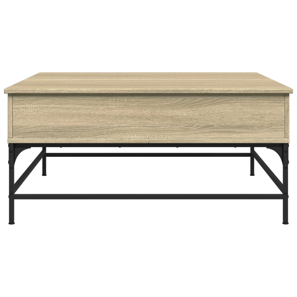 Stolić za kavu boja hrasta sonome 95x95x45 cm od drva i metala
