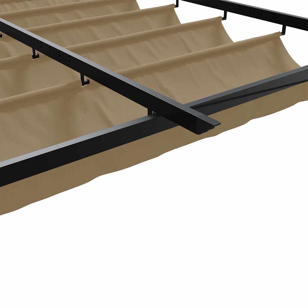 Gazebo Sivo-smeđa 300 x 300 x 200 cm Poliester