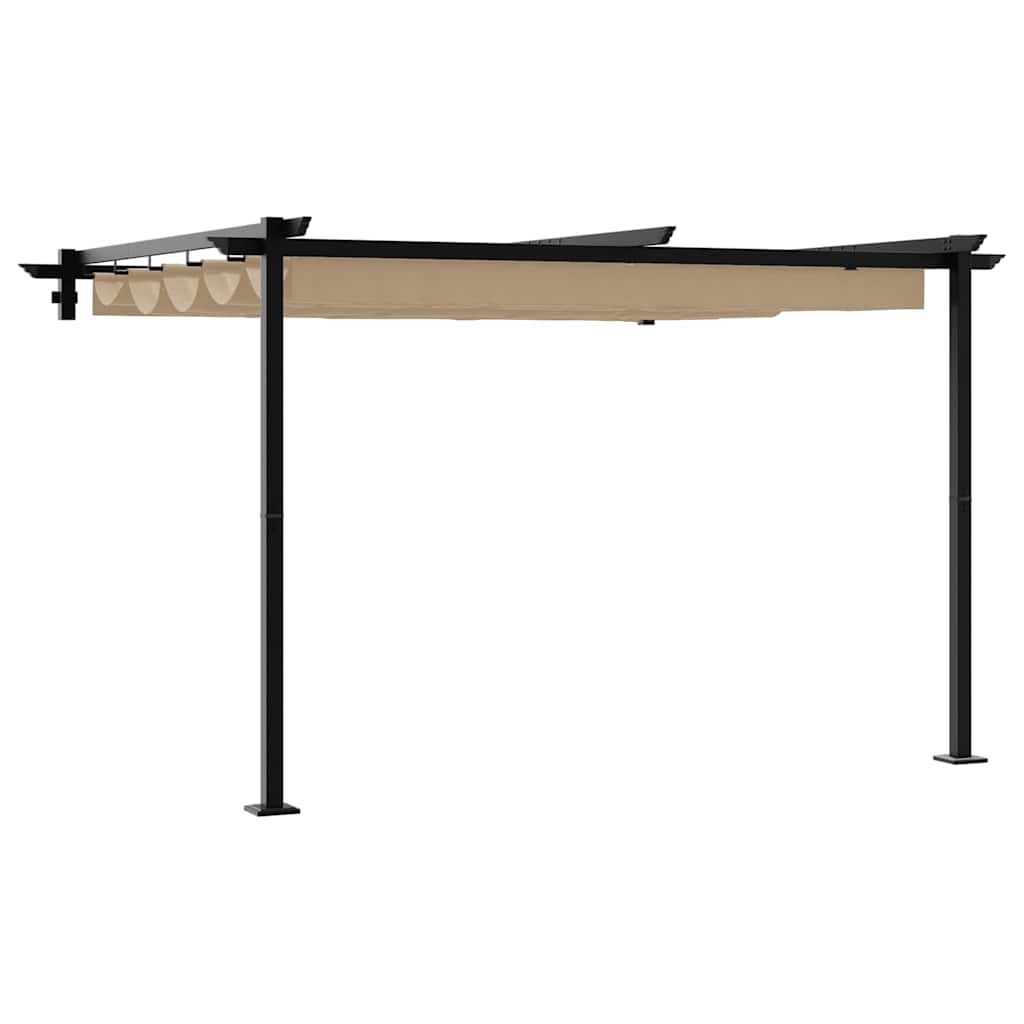 Gazebo Sivo-smeđa 300 x 300 x 200 cm Poliester