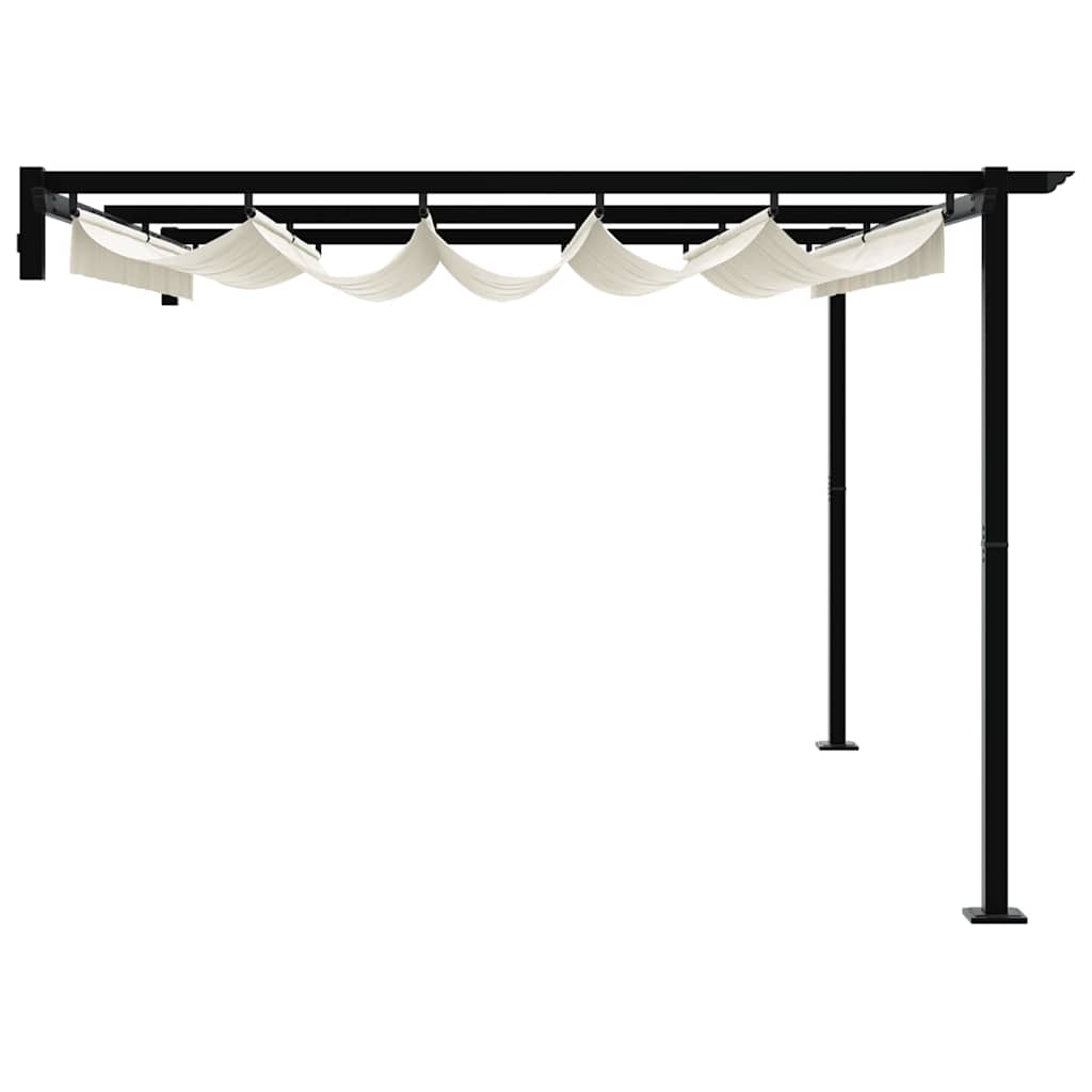 Gazebo Krema 400 x 300 x 200 cm Poliester