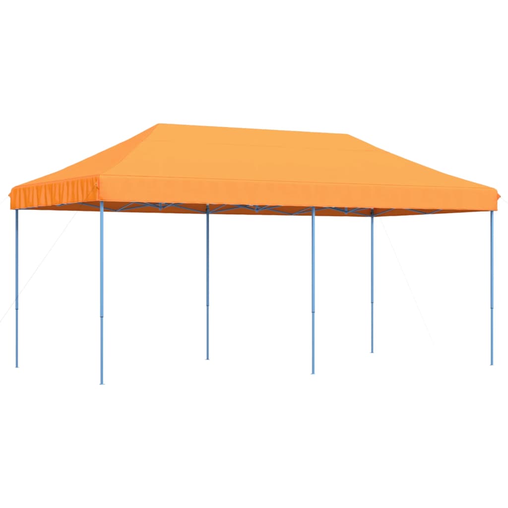 Sklopivi prigodni šator za zabave smeđi 580x292x315 cm