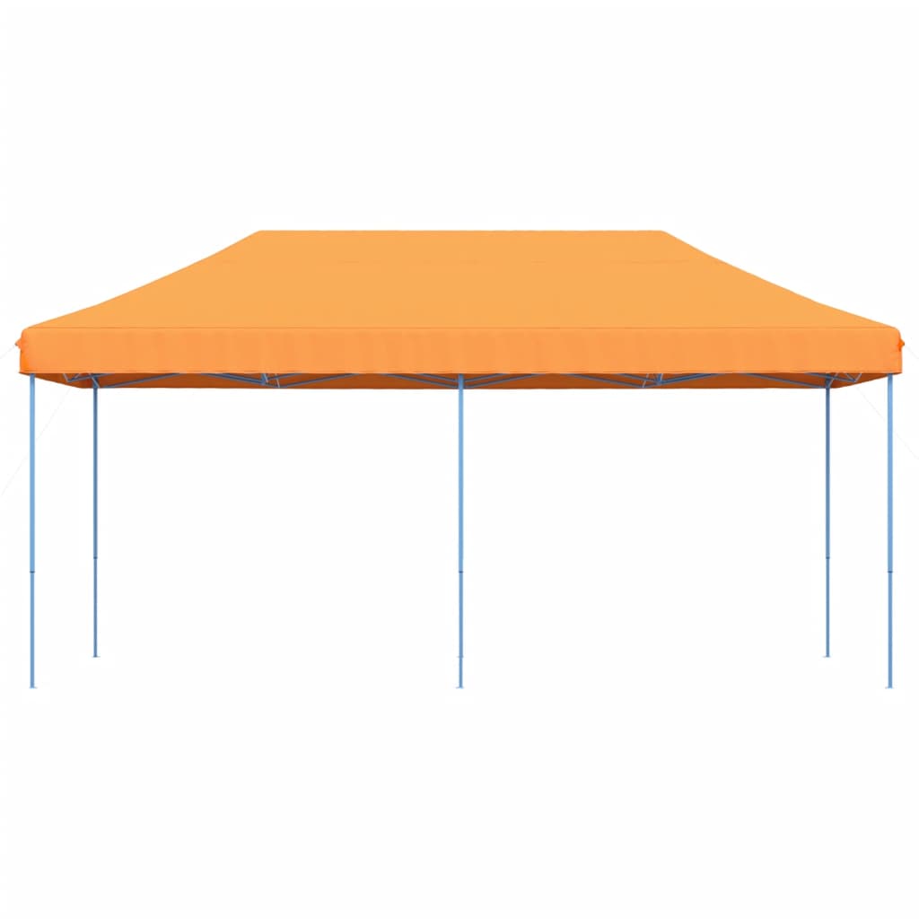 Sklopivi prigodni šator za zabave smeđi 580x292x315 cm