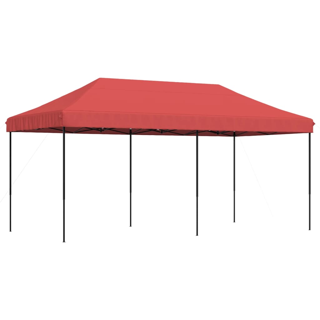 Sklopivi prigodni šator za zabave bordo 580x292x315 cm