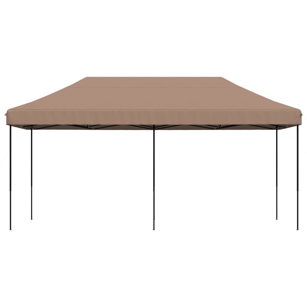 Sklopivi prigodni šator za zabave smeđi 580x292x315 cm