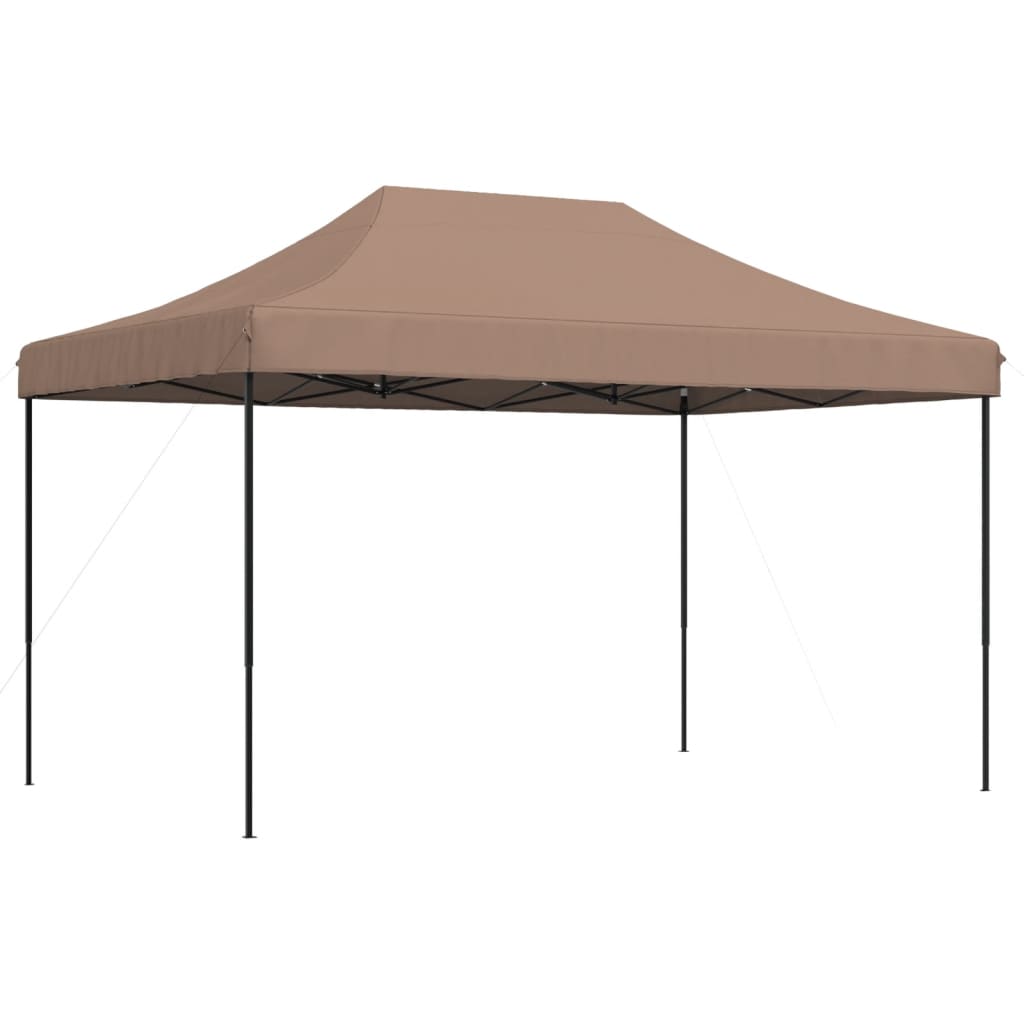 Sklopivi prigodni šator za zabave smeđi 440x292x315 cm