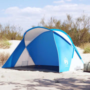 Šator za plažu za 2 osobe vodootporni azurnoplavi prigodni