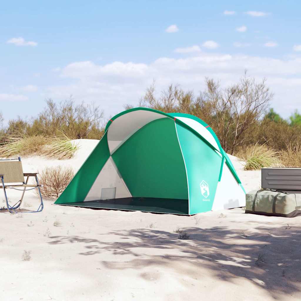 Šator za plažu za 2 osobe morskozeleni prigodni vodootporni