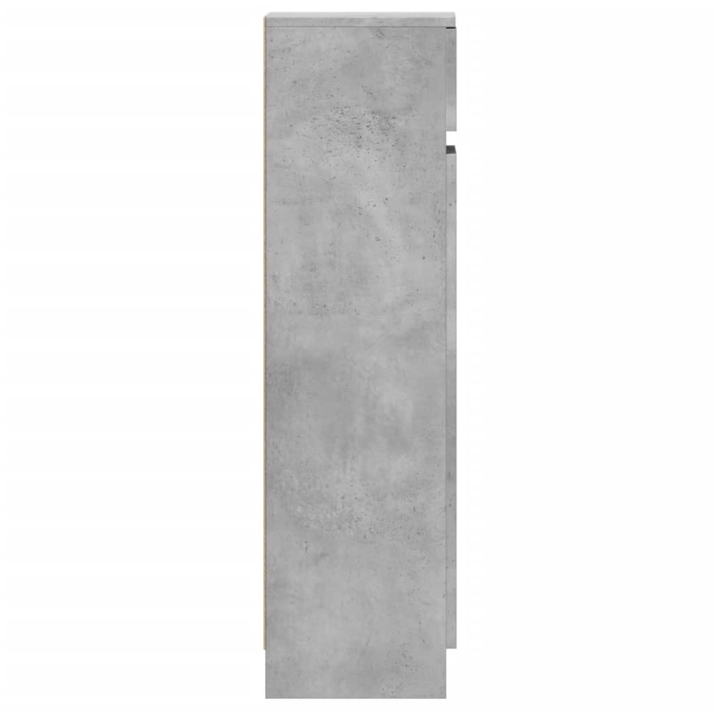 Ormarić za cipele boja betona 100,5x28x100 cm konstruirano drvo