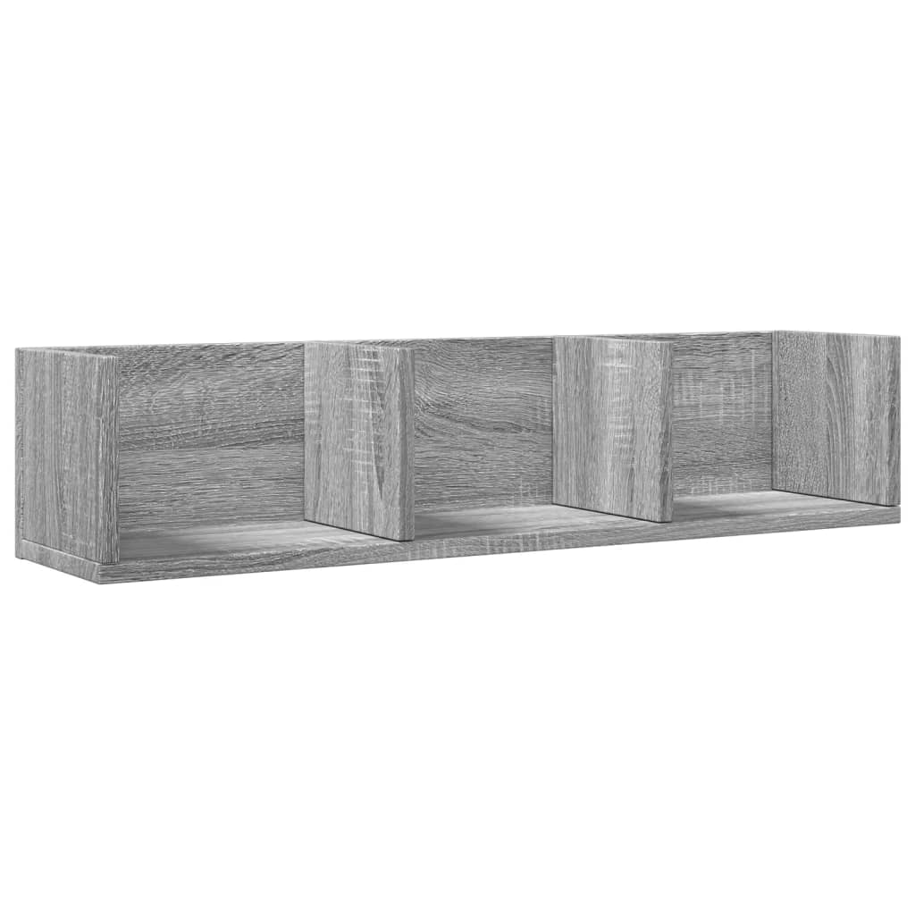 Zidni ormarići siva sonome 75x18x16,5cm konstruirano drvo