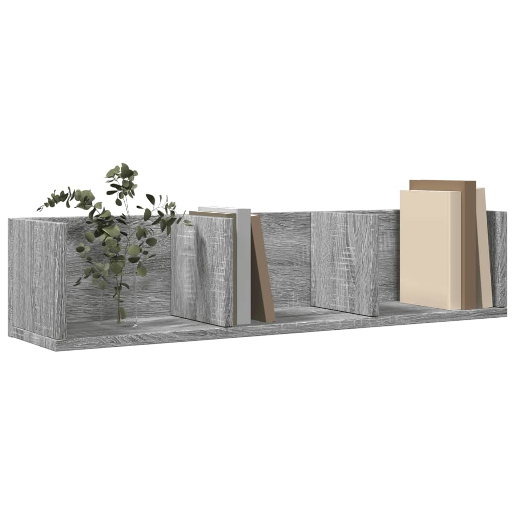 Zidni ormarići siva sonome 75x18x16,5cm konstruirano drvo