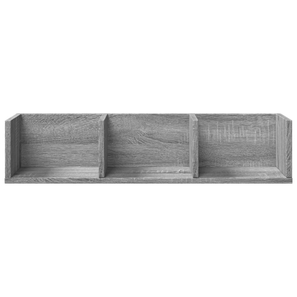 Zidni ormarići siva sonome 75x18x16,5cm konstruirano drvo