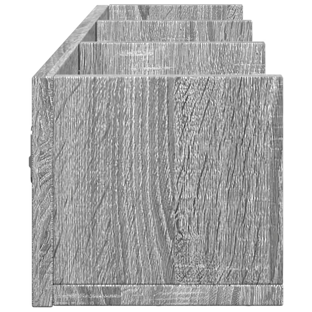 Zidni ormarići siva sonome 75x18x16,5cm konstruirano drvo