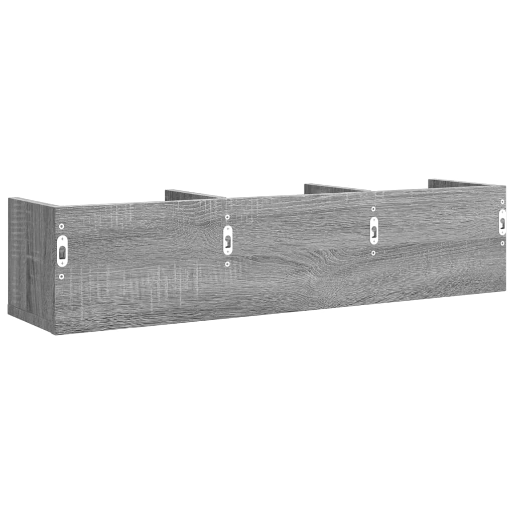 Zidni ormarići siva sonome 75x18x16,5cm konstruirano drvo
