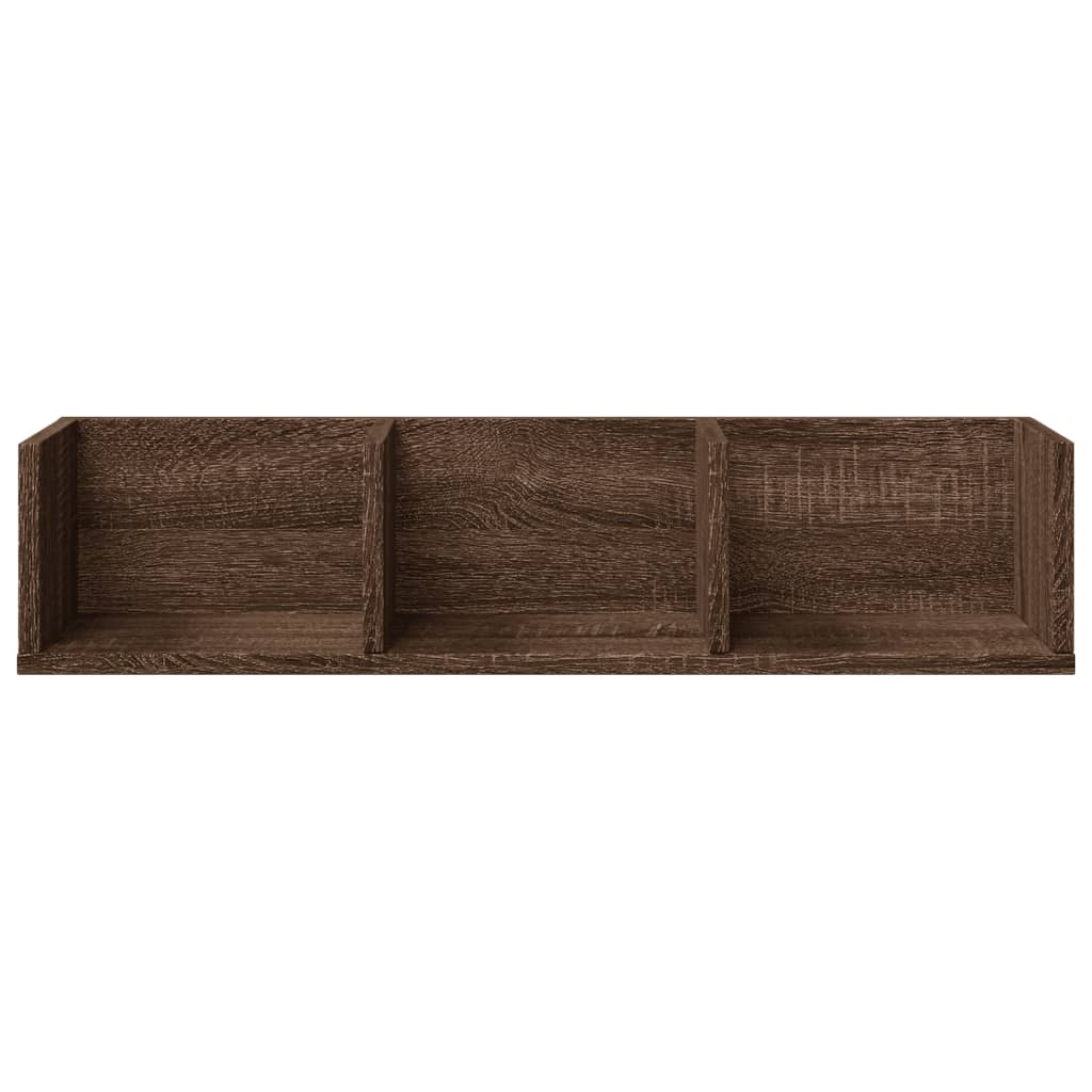 Zidni ormarići 2 kom boja hrasta 75x18x16,5cm konstruirano drvo