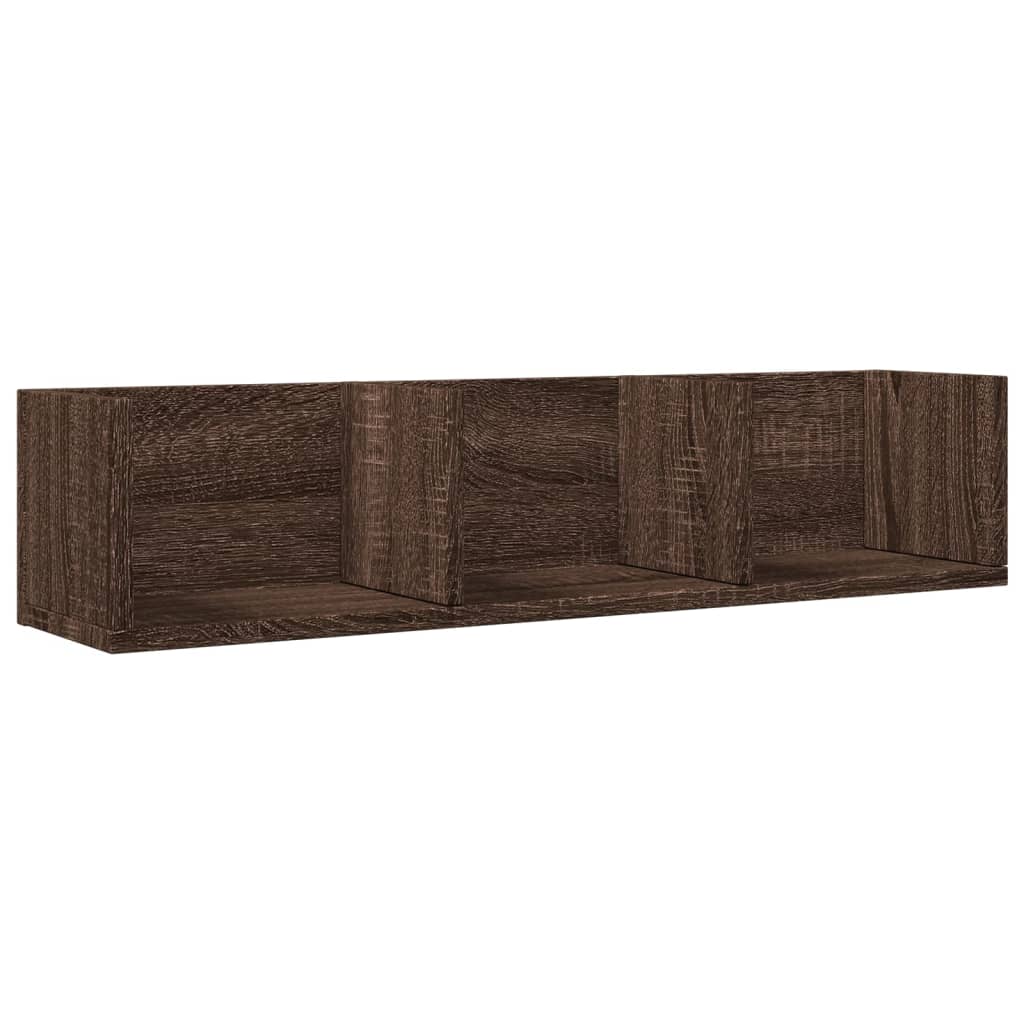 Zidni ormarići 2 kom boja hrasta 75x18x16,5cm konstruirano drvo