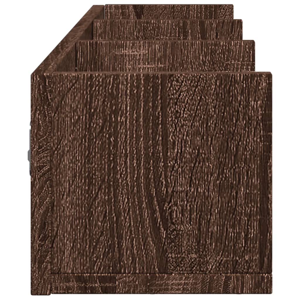 Zidni ormarići 2 kom boja hrasta 75x18x16,5cm konstruirano drvo
