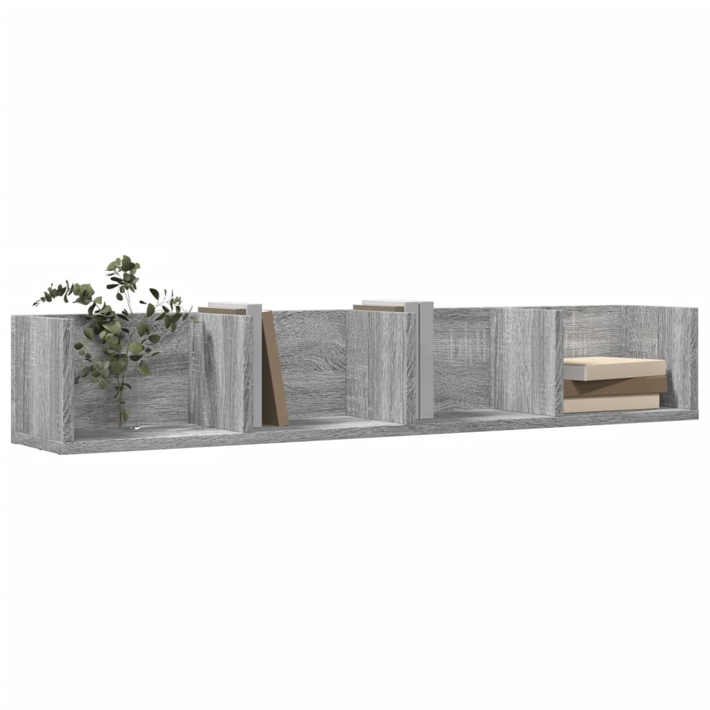 Zidni ormarići 2 kom siva sonome 99x18x16,5cm konstruirano drvo
