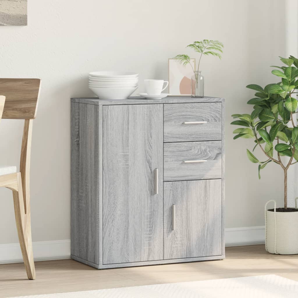 Komoda siva boja hrasta 60x31x70cm od konstruiranog drva