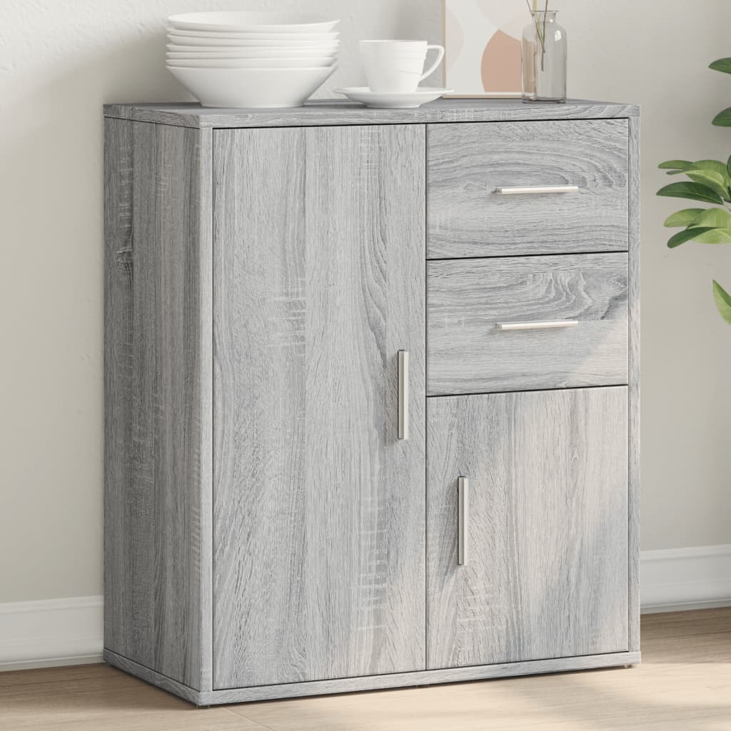 Komoda siva boja hrasta 60x31x70cm od konstruiranog drva