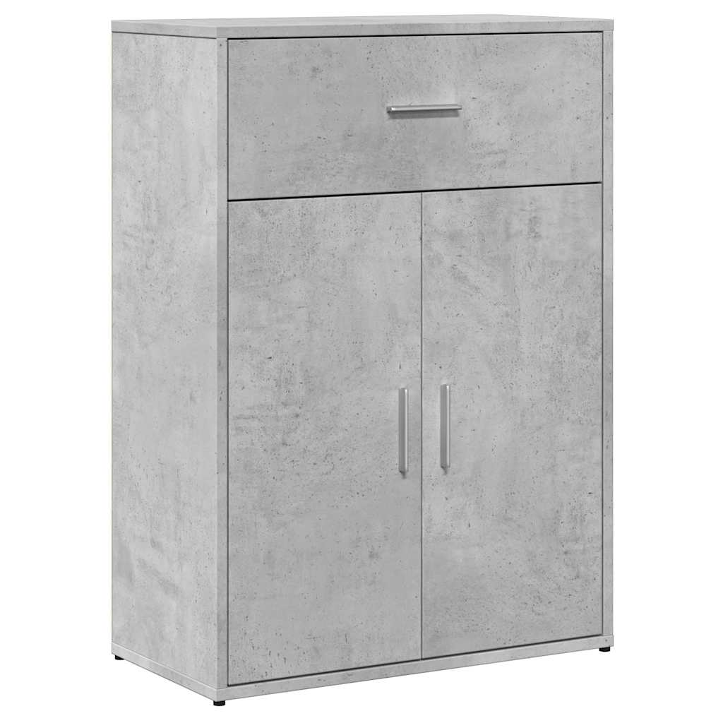 Komoda siva boja betona 60x30x84 cm od konstruiranog drva