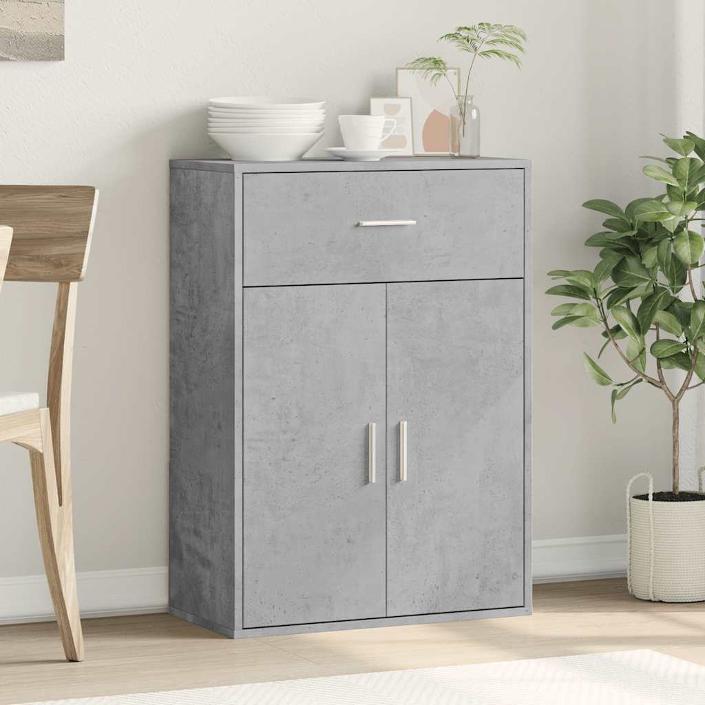 Komoda siva boja betona 60x30x84 cm od konstruiranog drva