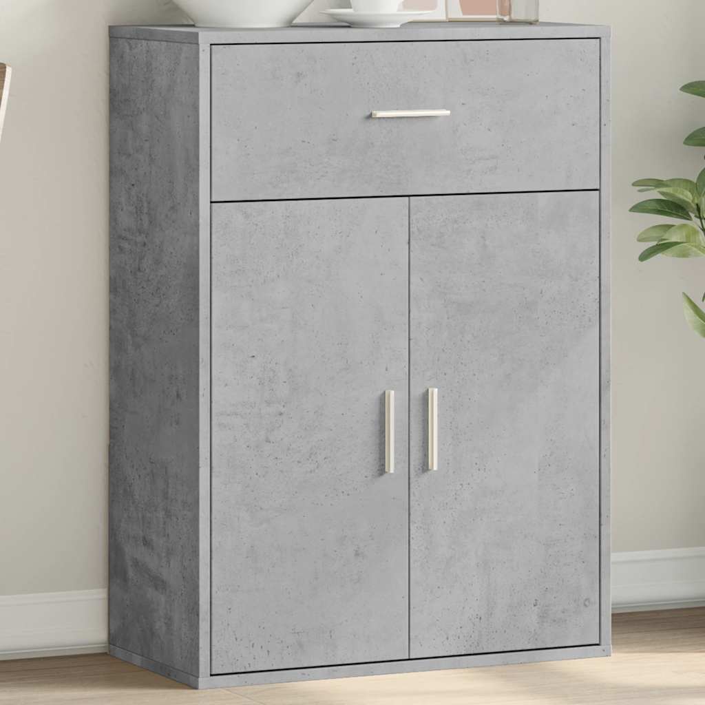 Komoda siva boja betona 60x30x84 cm od konstruiranog drva