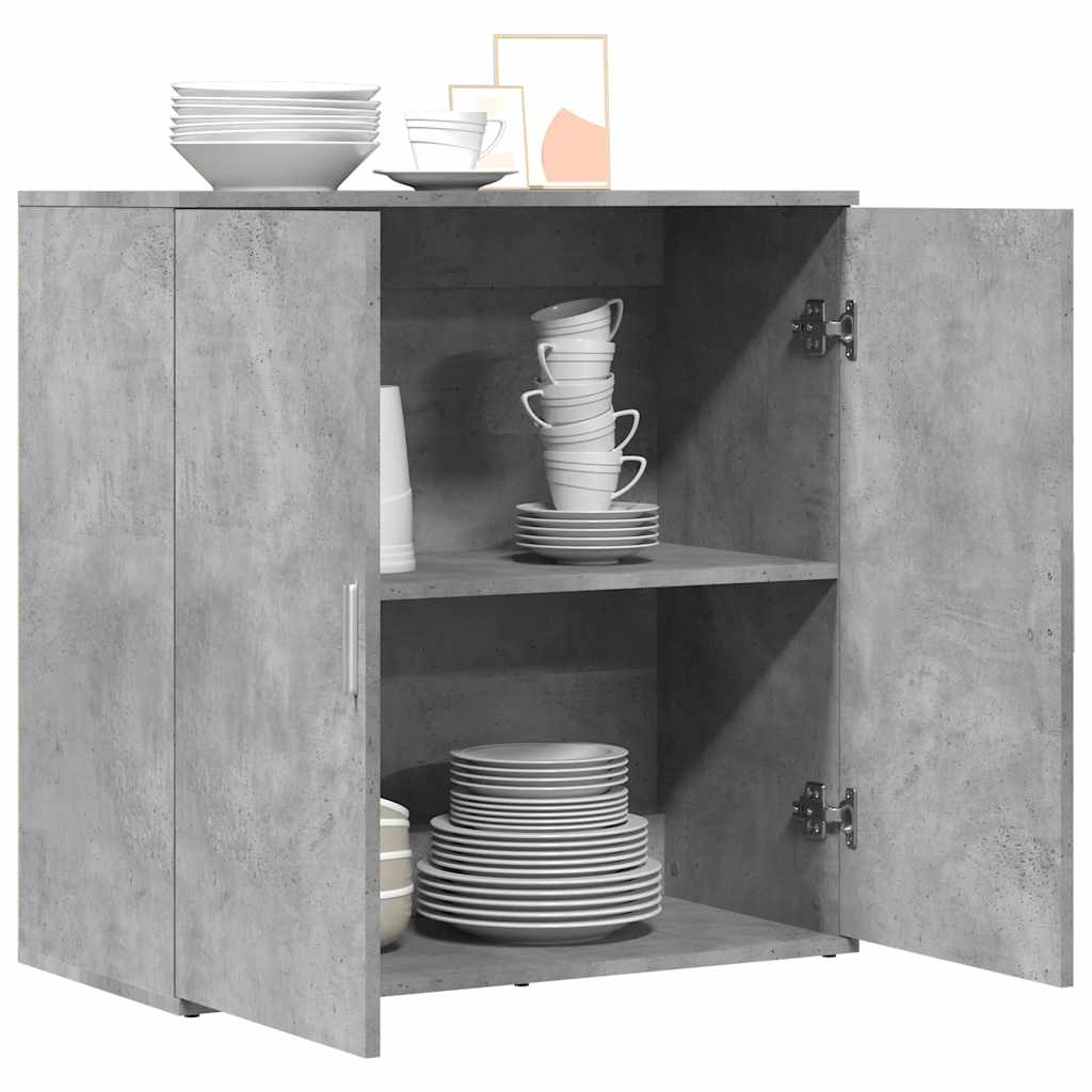 Komoda siva boja betona 79x38x80 cm od konstruiranog drva