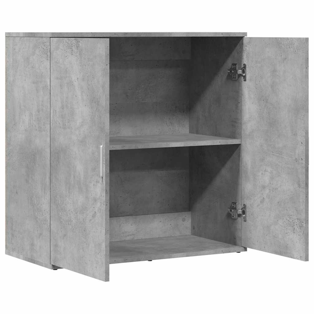 Komoda siva boja betona 79x38x80 cm od konstruiranog drva