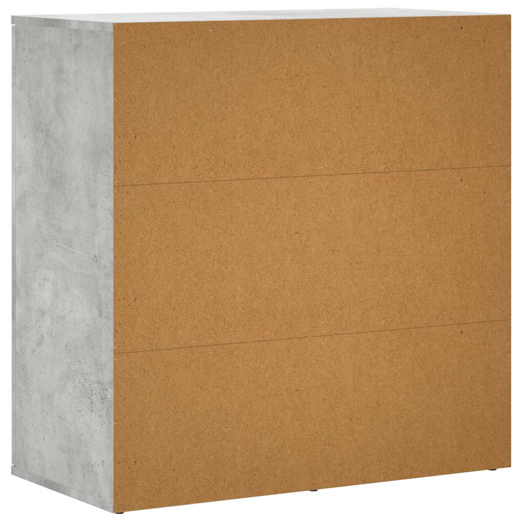 Komoda siva boja betona 79x38x80 cm od konstruiranog drva