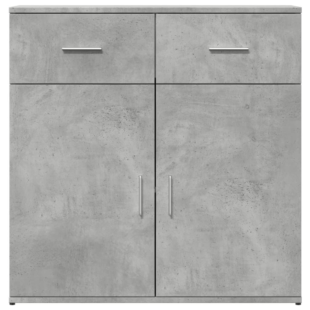 Komoda siva boja betona 79x38x80 cm od konstruiranog drva