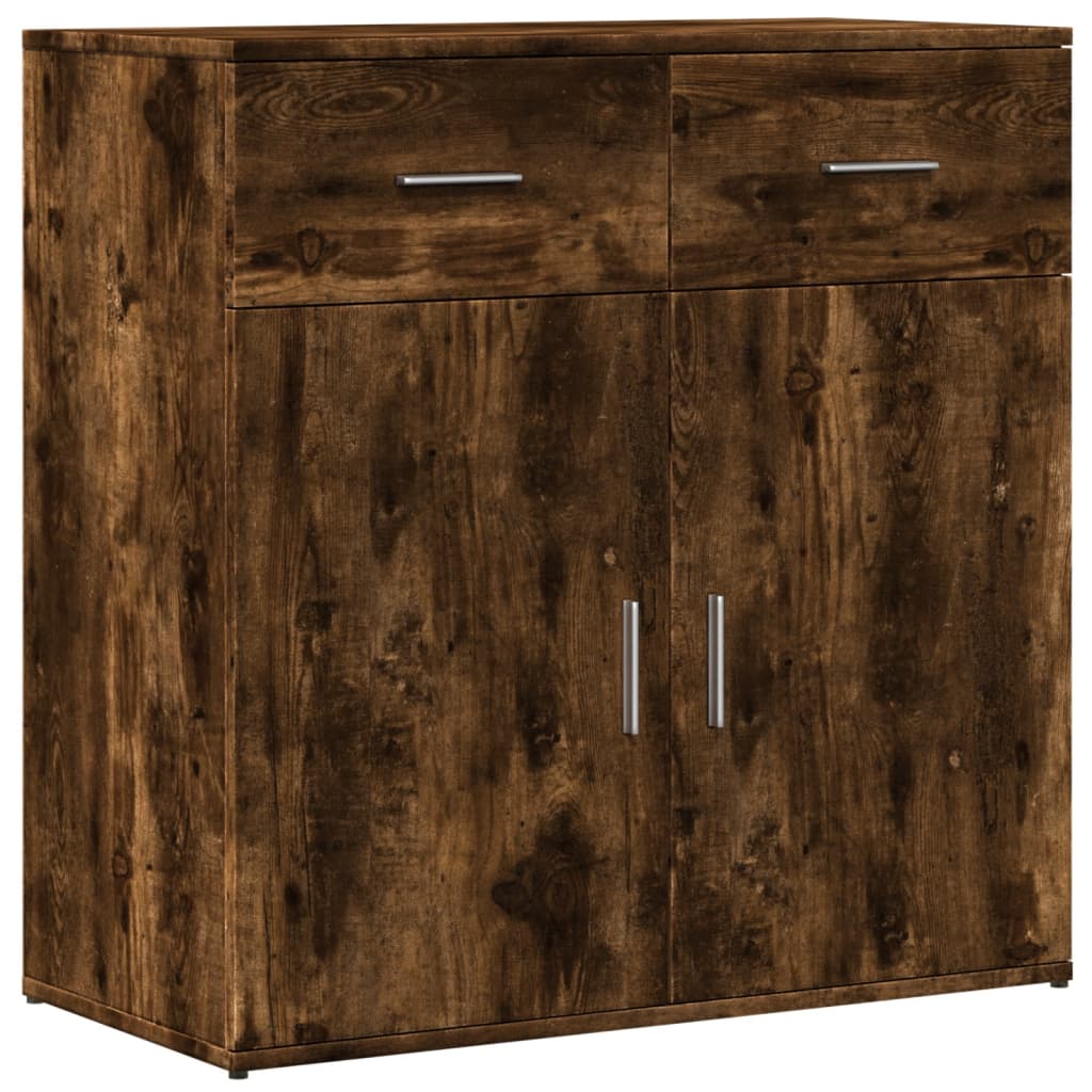 Komoda boja dimljenog hrasta 79x38x80 cm konstruirano drvo