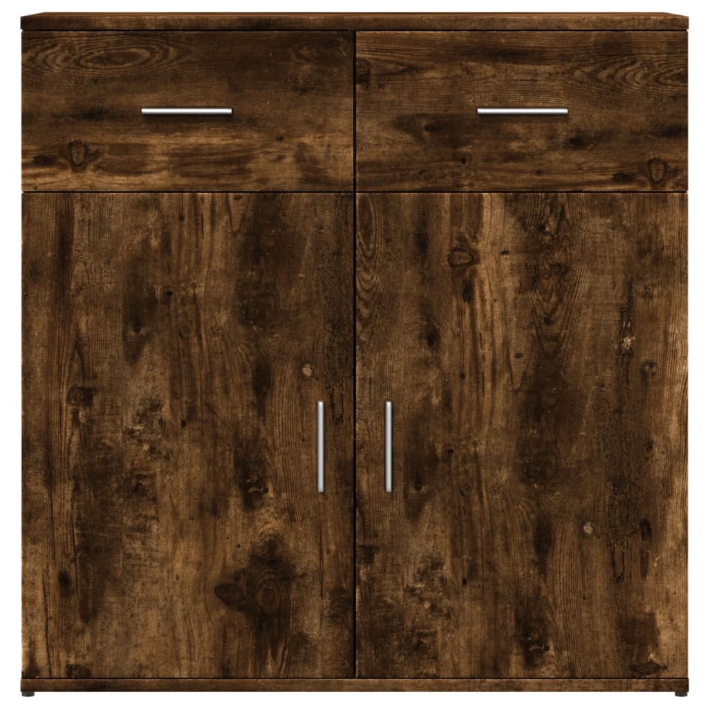 Komoda boja dimljenog hrasta 79x38x80 cm konstruirano drvo