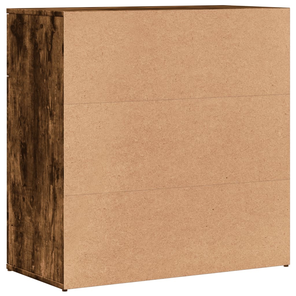 Komoda boja dimljenog hrasta 79x38x80 cm konstruirano drvo