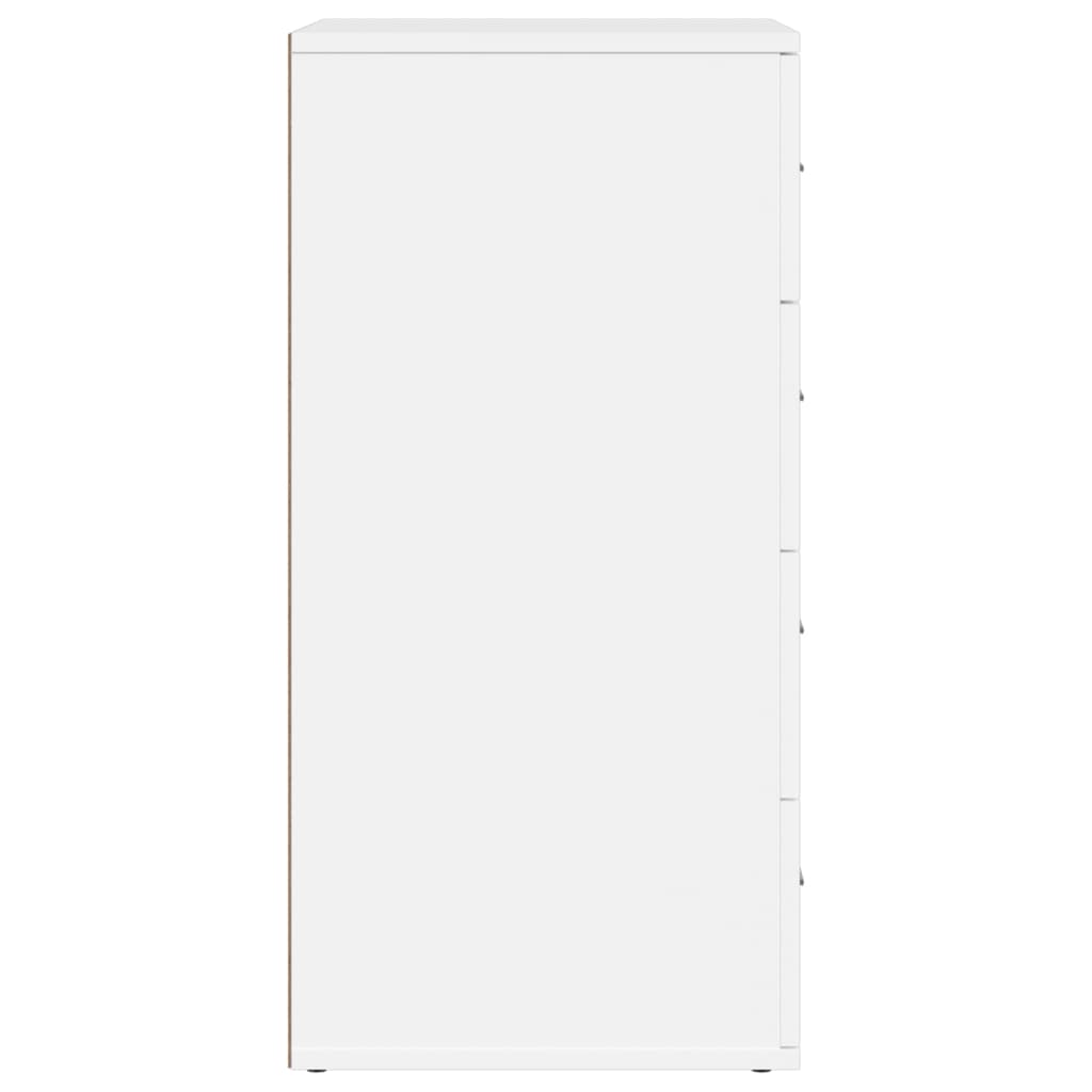Komoda bijela 60x39x80 cm od konstruiranog drva
